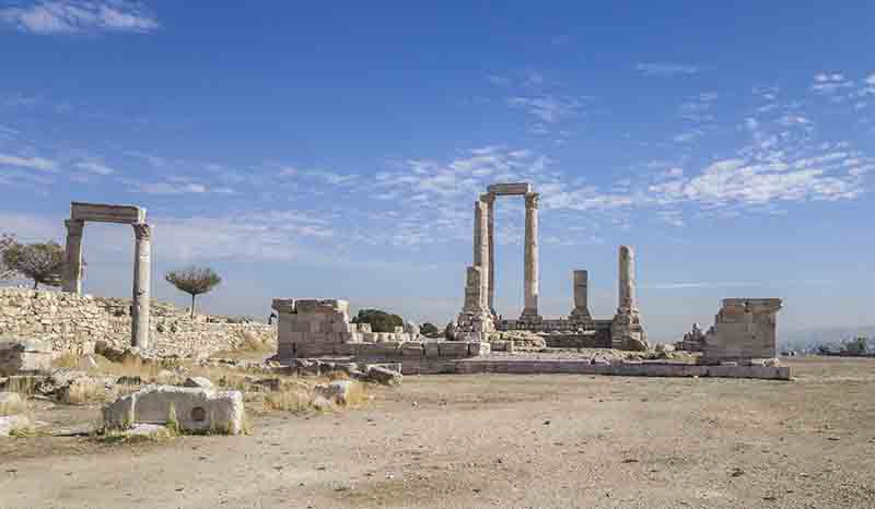 169 - Jordania - Amman - Ciudadela - templo de Hercules